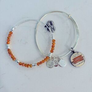 Alex and Ani I’d Rather be Watching FRIENDS bracelet stack